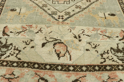 3 x 9 Vintage Turkish Oushak Rug 52703