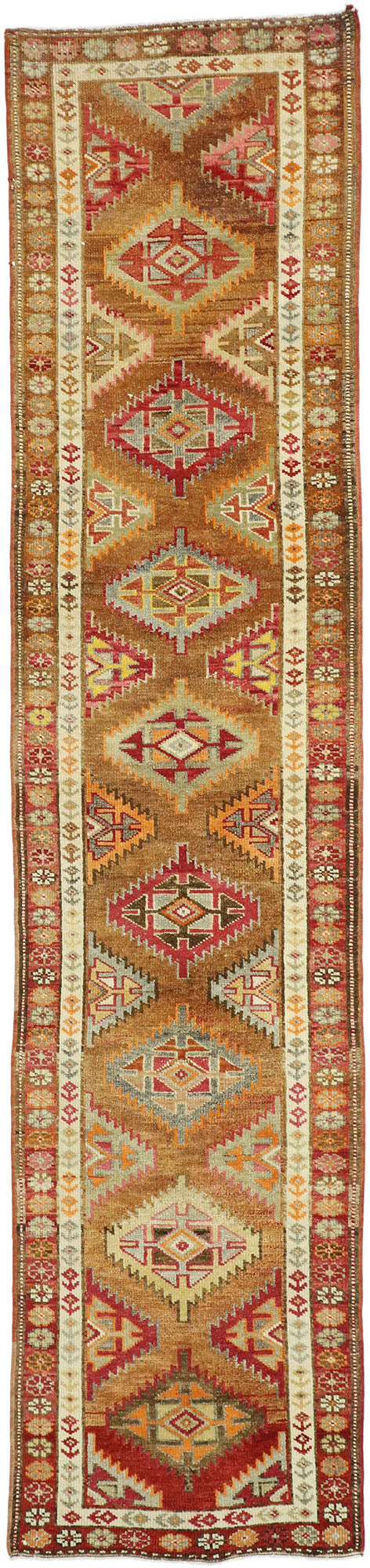 3 x 12 Vintage Turkish Oushak Rug 52704