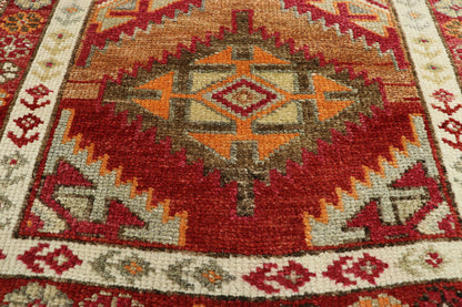 3 x 12 Vintage Turkish Oushak Rug 52704
