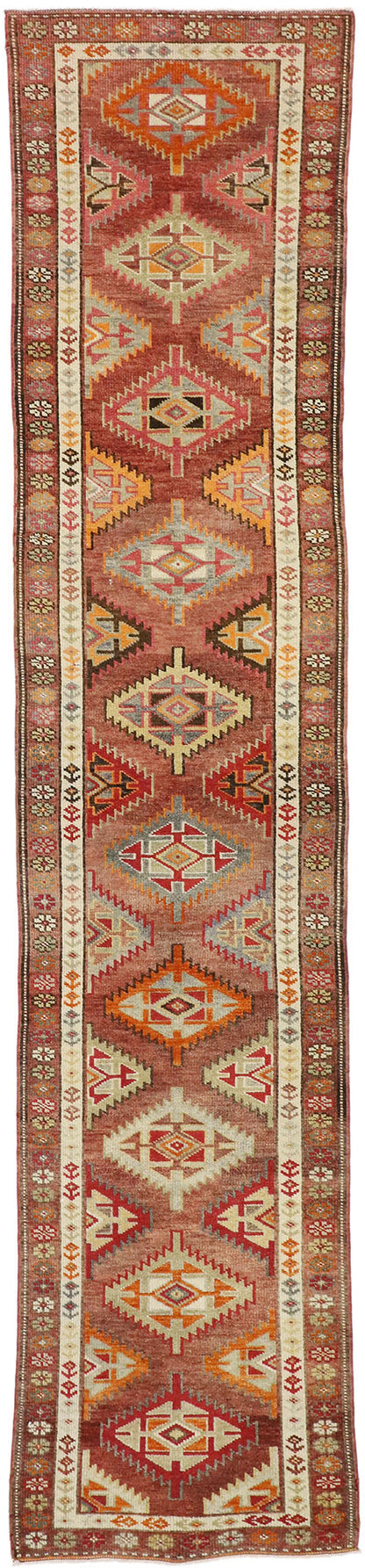 3 x 13 Vintage Oushak Runner 52709