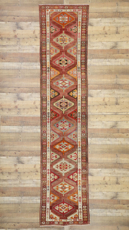 3 x 13 Vintage Oushak Runner 52709