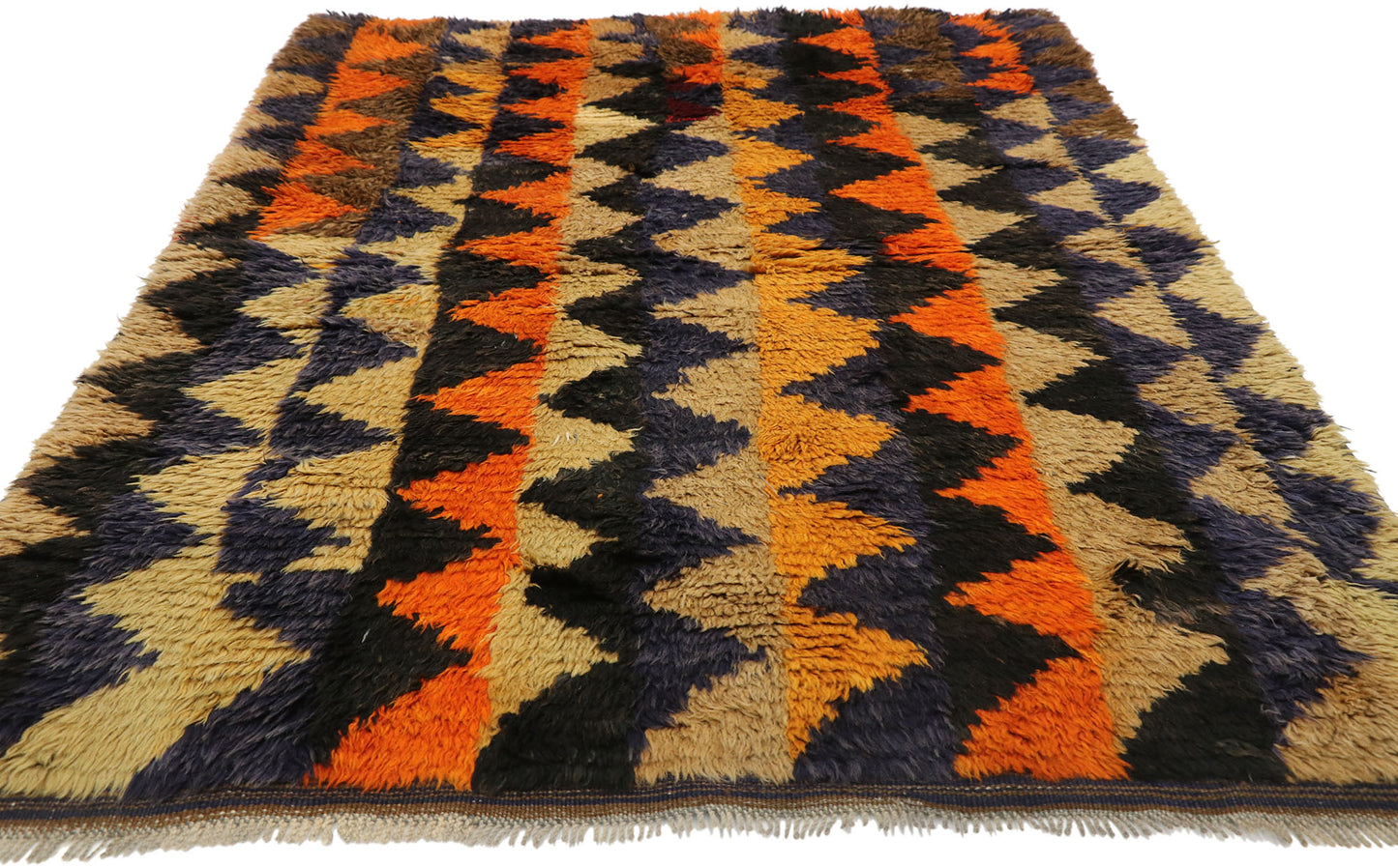 4 x 6 Vintage Turkish Tulu Rug 52712
