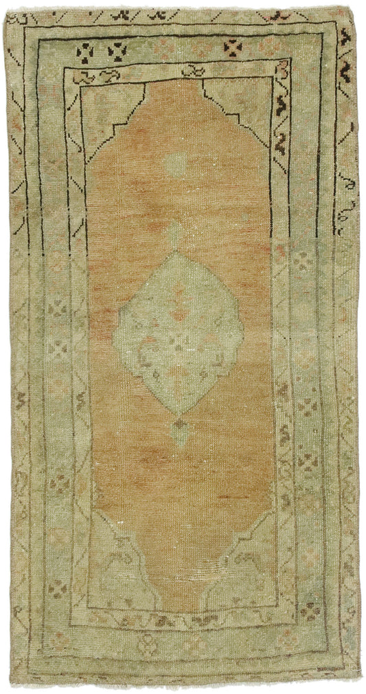 2 x 4 Vintage Turkish Oushak Rug 52714