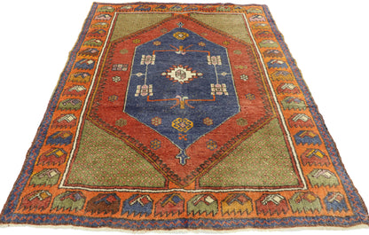 3 x 5 Vintage Turkish Oushak Rug 52715