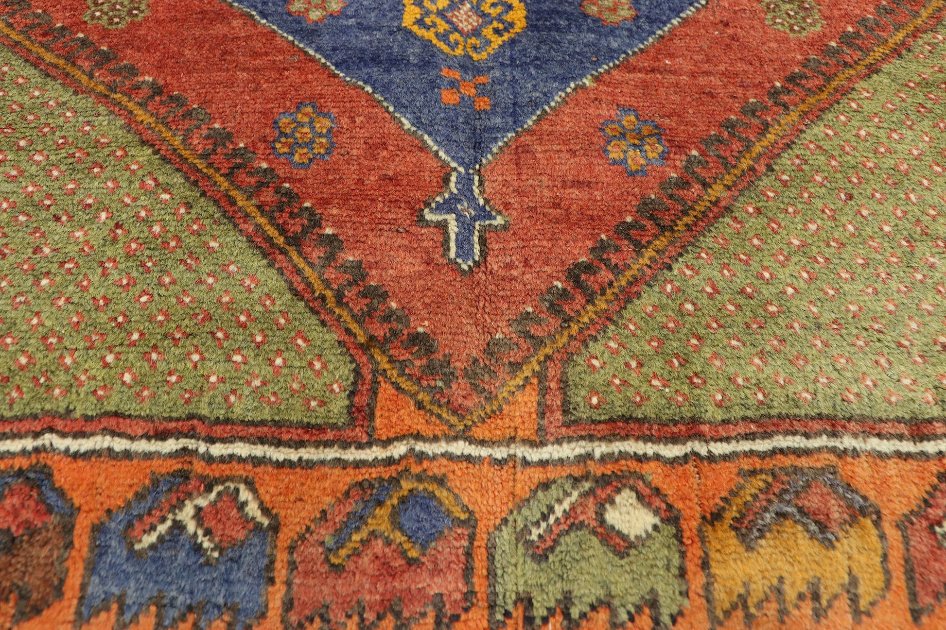 3 x 5 Vintage Turkish Oushak Rug 52715