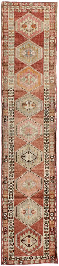 3 x 14 Vintage Oushak Runner 52716