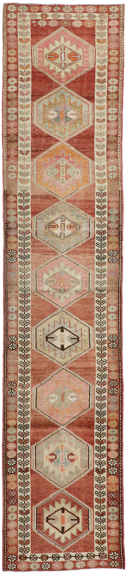 3 x 14 Vintage Oushak Runner 52716
