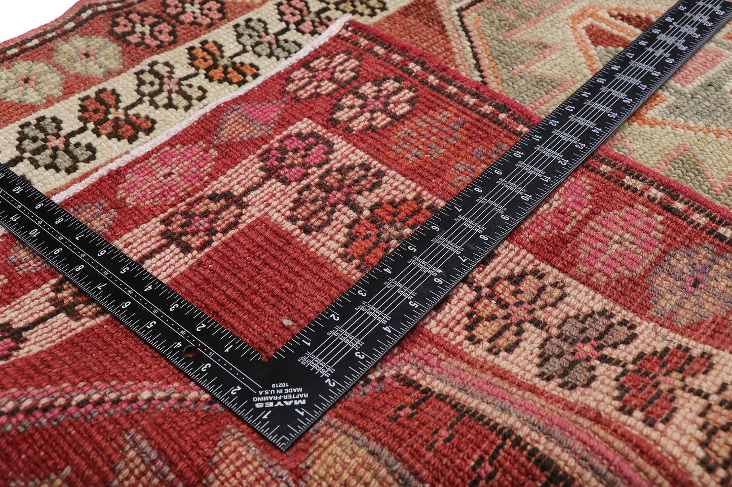 3 x 14 Vintage Oushak Runner 52716