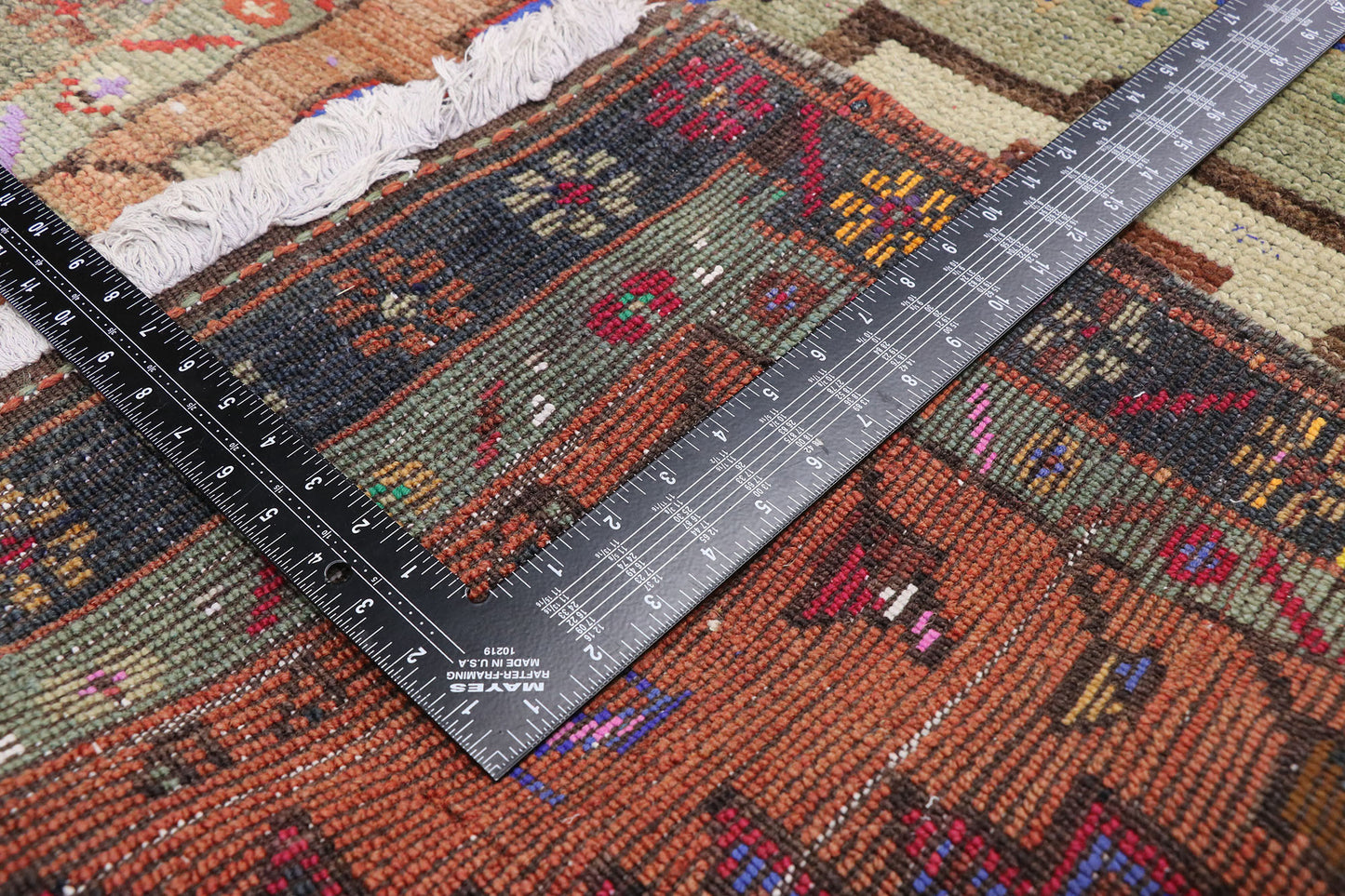 3 x 10 Vintage Turkish Oushak Rug 52717