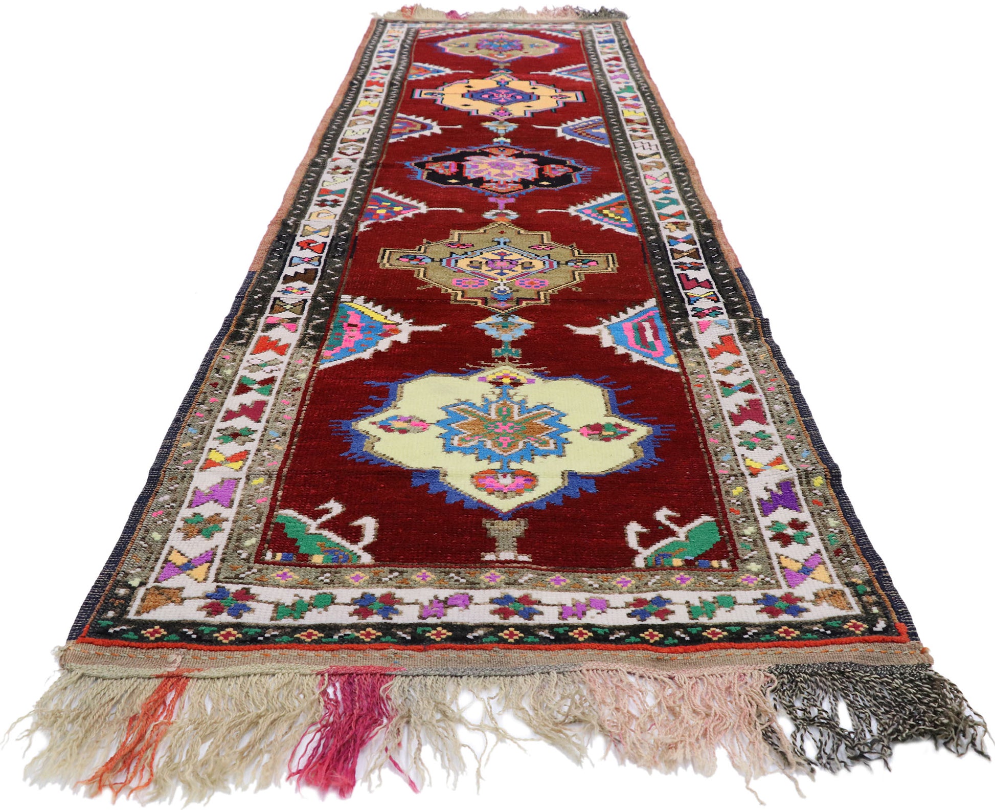 3 x 13 Vintage Oushak Runner 52718