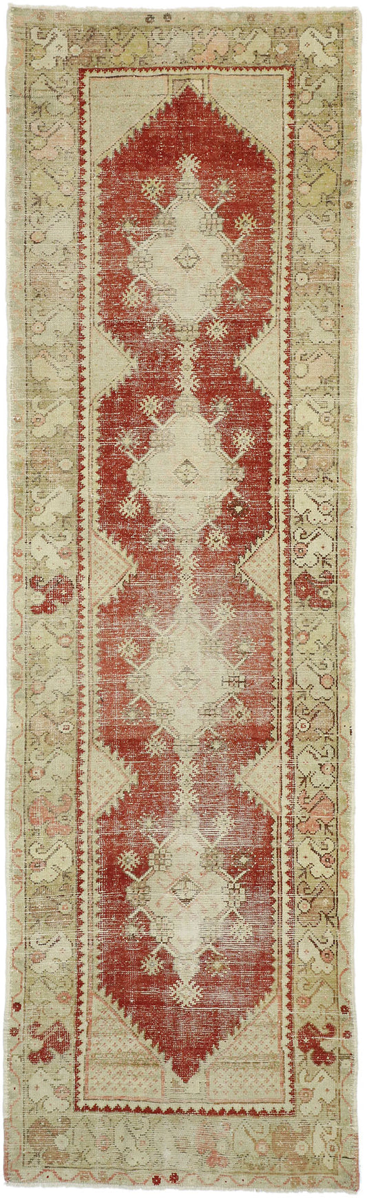 3 x 11 Vintage Turkish Oushak Rug 52719