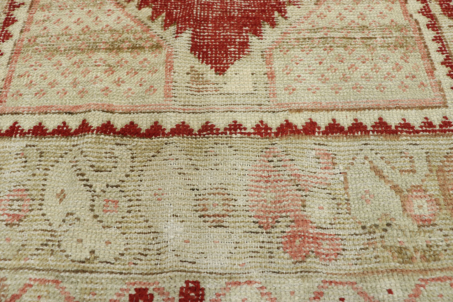 3 x 11 Vintage Turkish Oushak Rug 52719