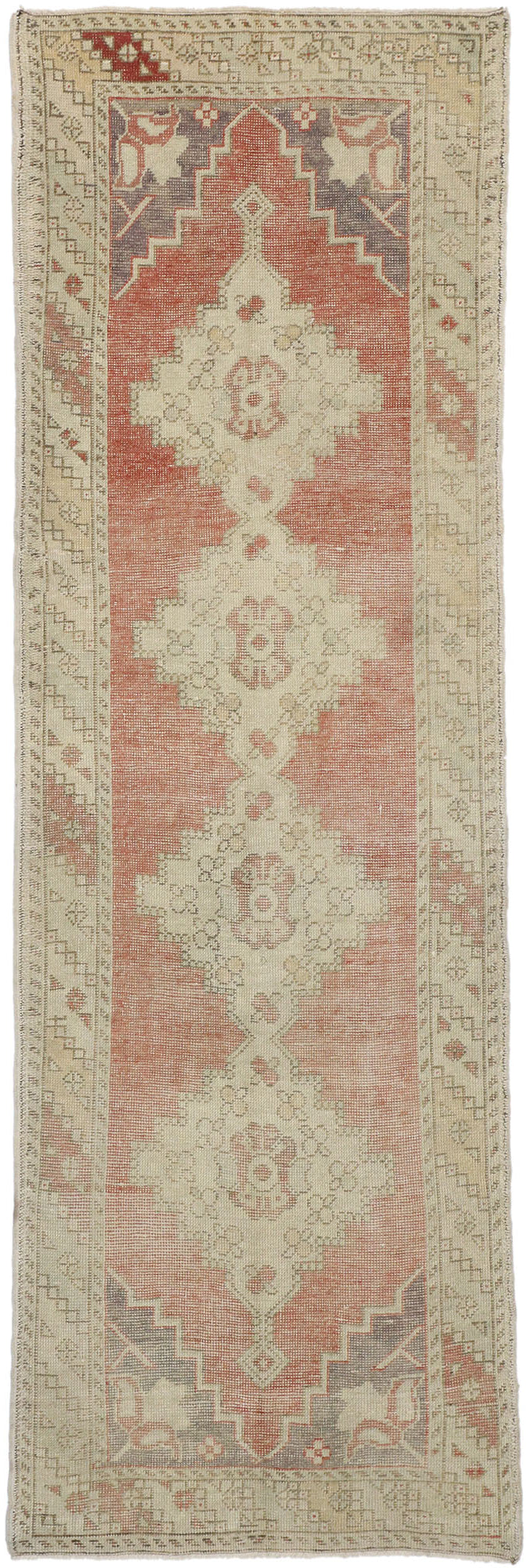 3 x 10 Vintage Turkish Oushak Rug 52721