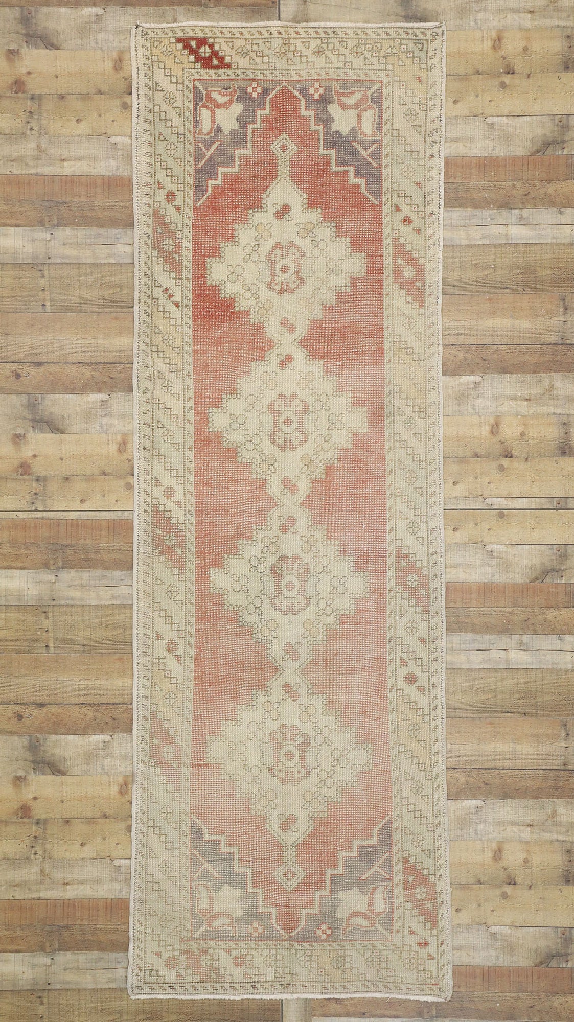 3 x 10 Vintage Turkish Oushak Rug 52721