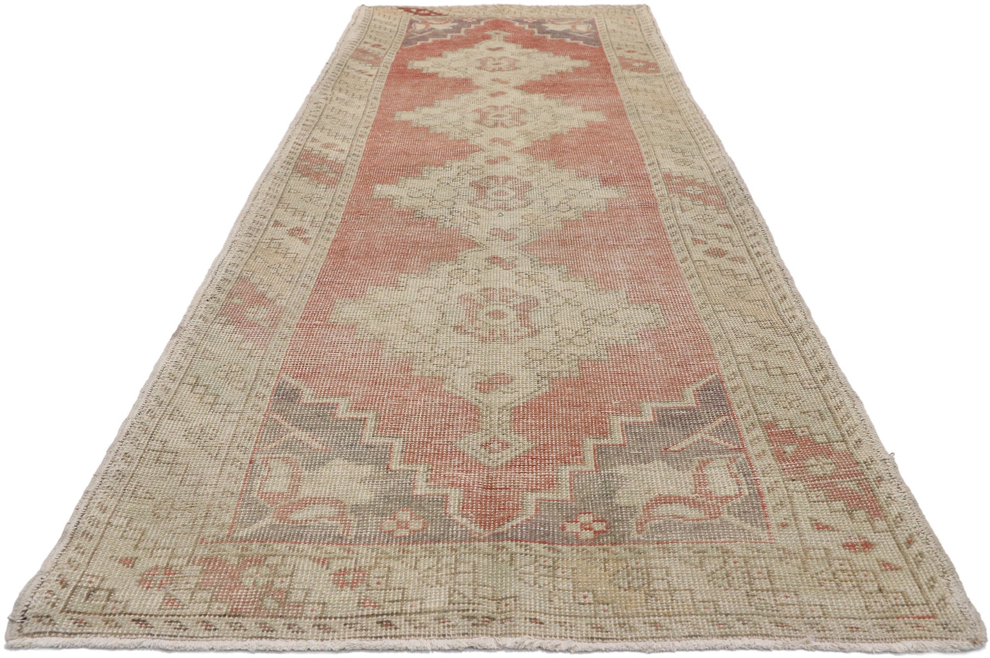 3 x 10 Vintage Turkish Oushak Rug 52721