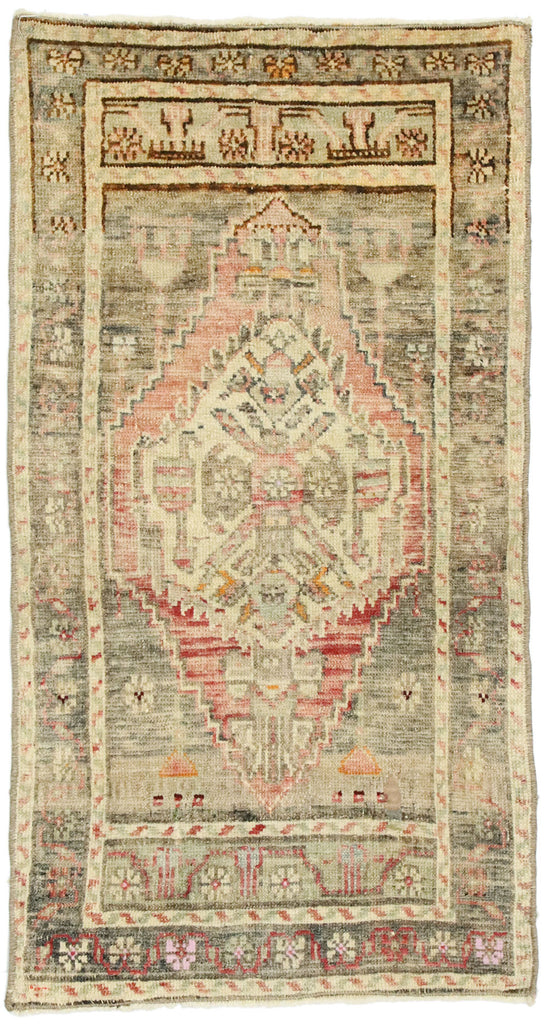 2 x 3 Vintage Oushak Rug 52722