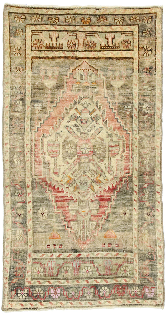 2 x 3 Vintage Oushak Rug 52722