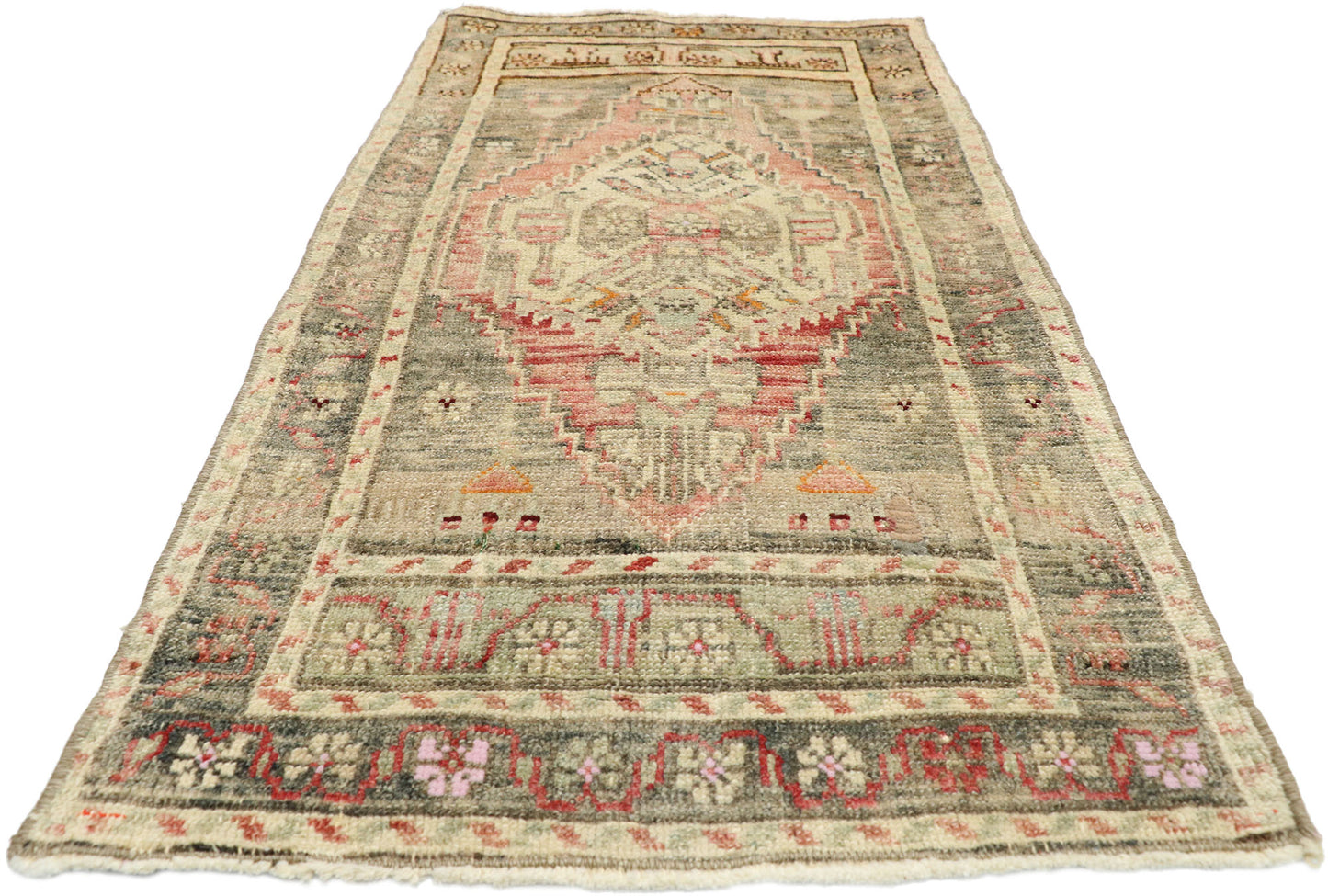 2 x 3 Vintage Oushak Rug 52722