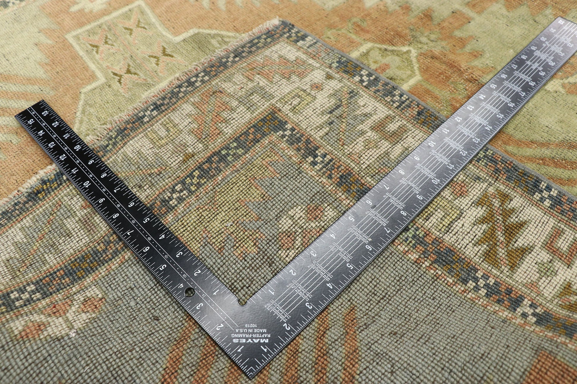 4 x 6 Vintage Turkish Oushak Rug 52726