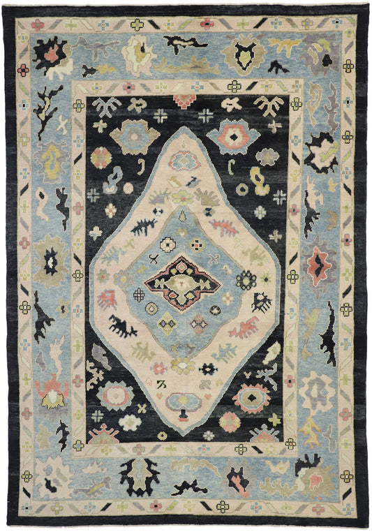 8 x 12 Colorful Turkish Oushak Rug 52732