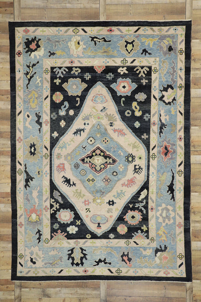 8 x 12 Colorful Turkish Oushak Rug 52732