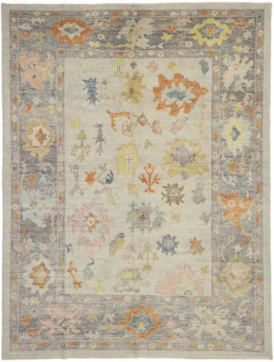 9 x 12 Contemporary Turkish Oushak Rug 52736