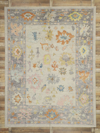 9 x 12 Contemporary Turkish Oushak Rug 52736