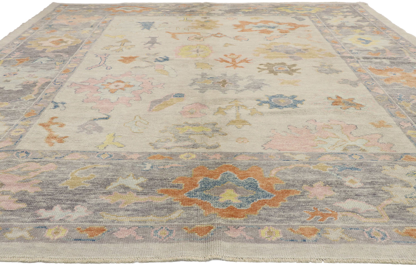 9 x 12 Contemporary Turkish Oushak Rug 52736