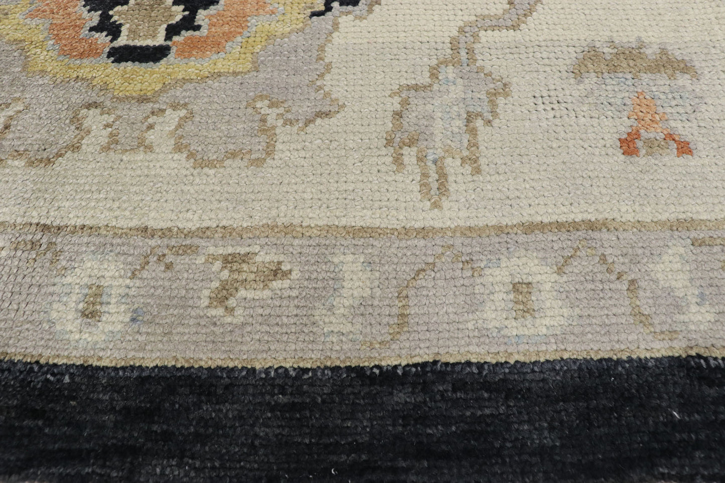 11 x 15 Black Turkish Oushak Rug 52737