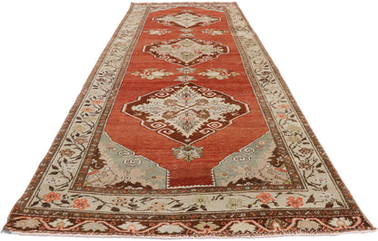 4 x 11 Vintage Turkish Oushak Rug 52739