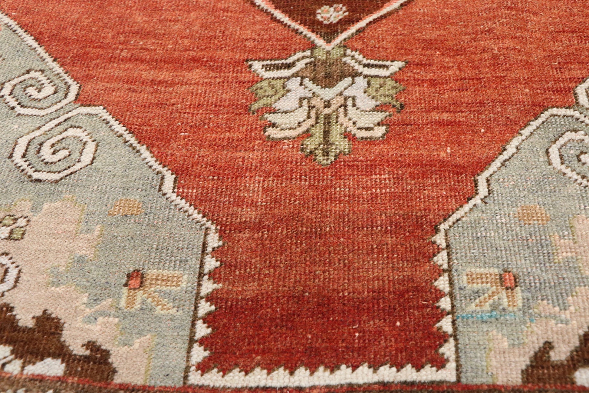 4 x 11 Vintage Turkish Oushak Rug 52739
