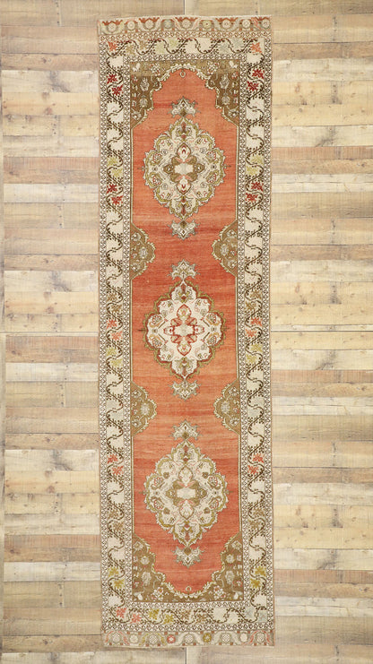4 x 13 Vintage Turkish Oushak Runner 52741