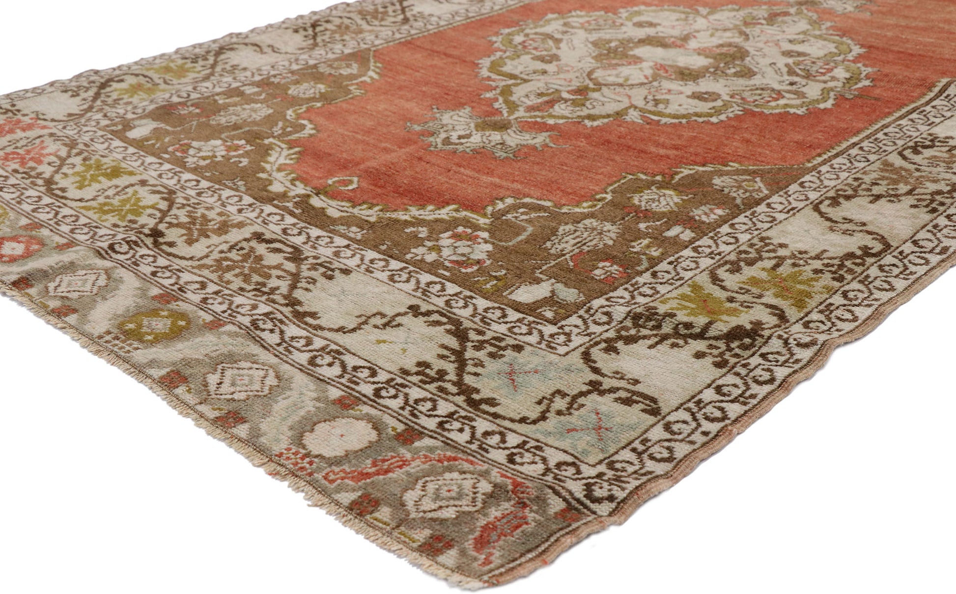 4 x 13 Vintage Turkish Oushak Runner 52741