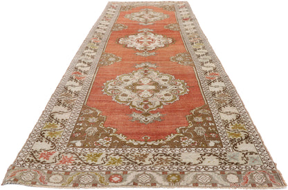 4 x 13 Vintage Turkish Oushak Runner 52741