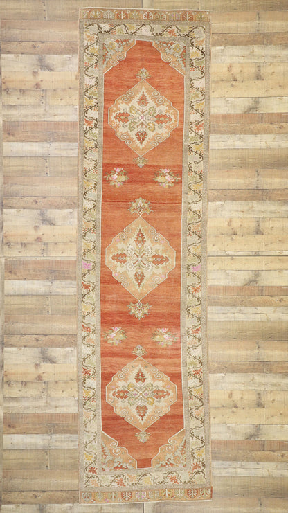 4 x 13 Vintage Turkish Oushak Runner 52742