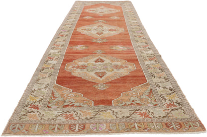 4 x 13 Vintage Turkish Oushak Runner 52742