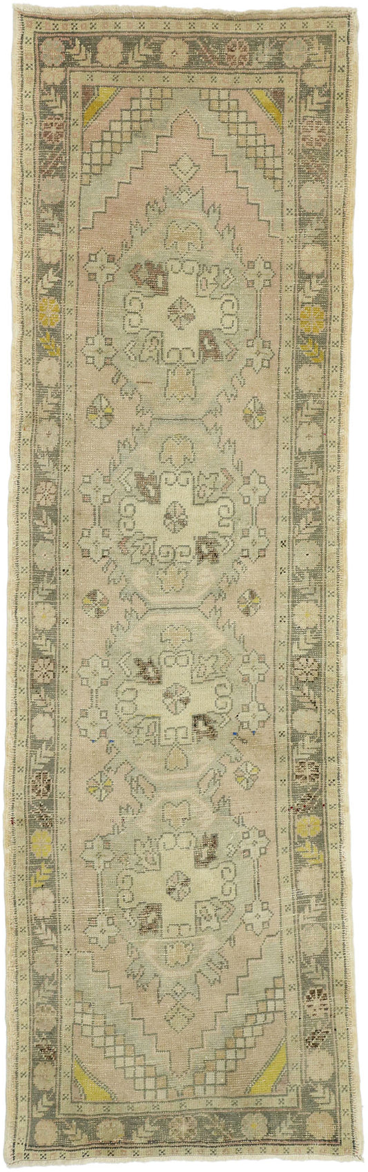 3 x 10 Vintage Turkish Sivas Runner 52744