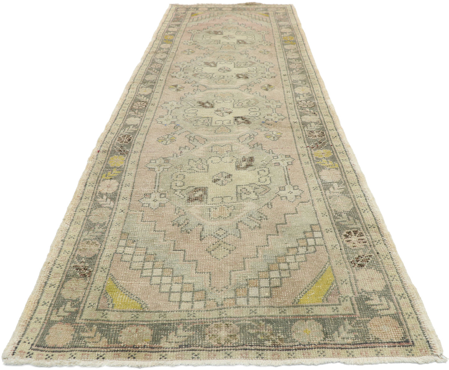 3 x 10 Vintage Turkish Sivas Runner 52744