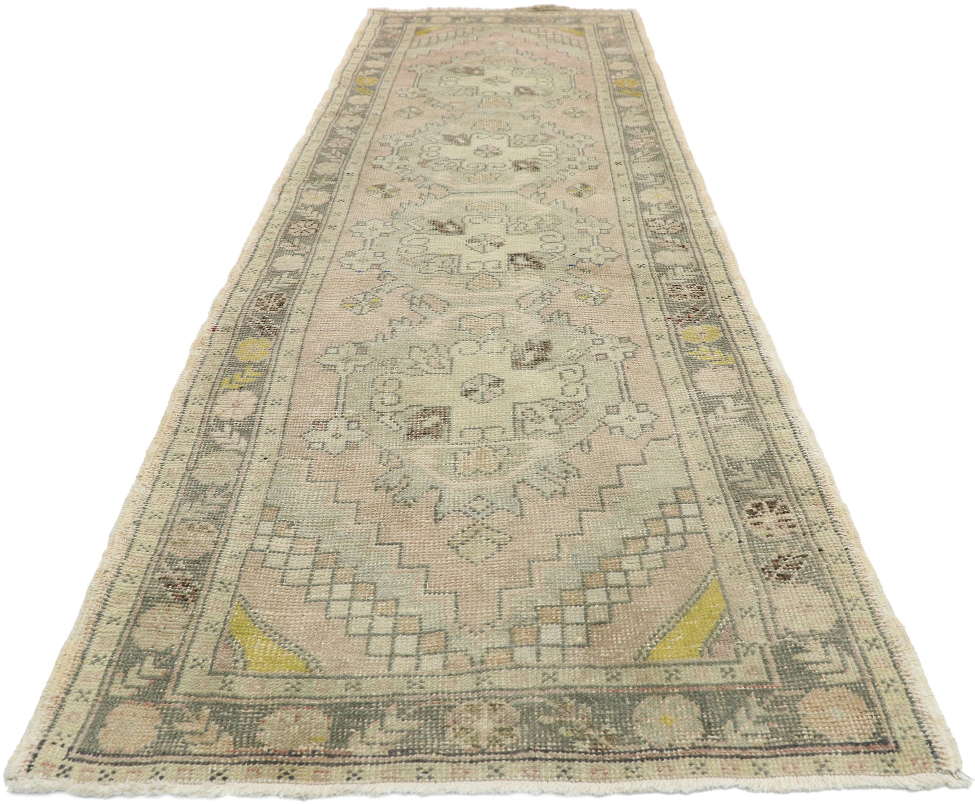 3 x 10 Vintage Turkish Sivas Runner 52744