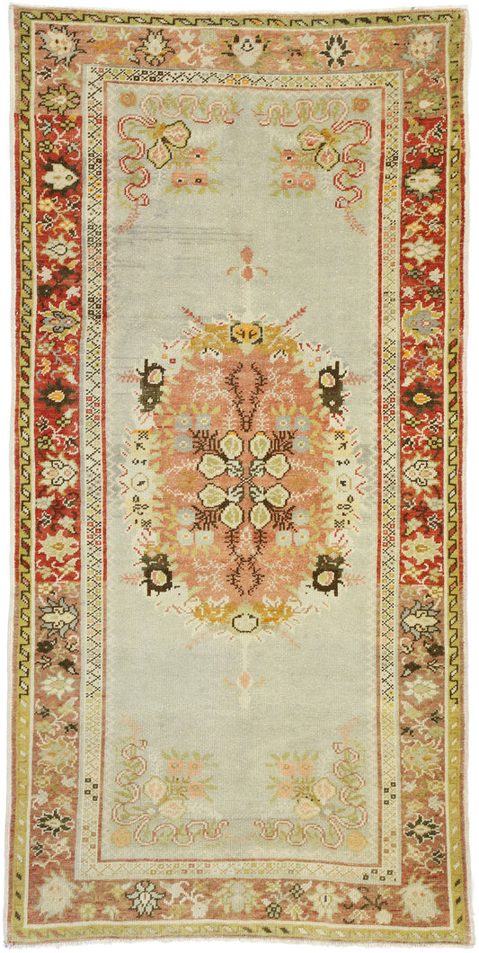 4 x 7 Vintage Oushak Rug 52747
