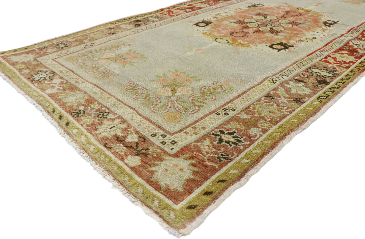 4 x 7 Vintage Oushak Rug 52747