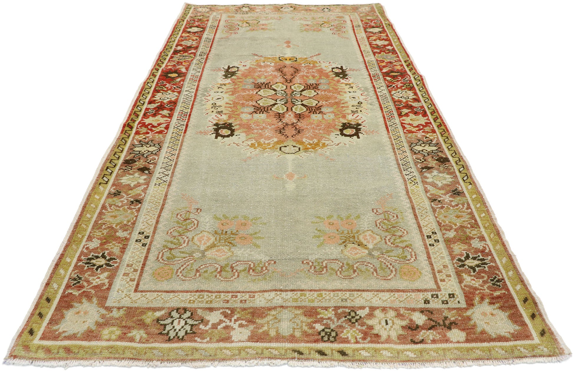 4 x 7 Vintage Oushak Rug 52747