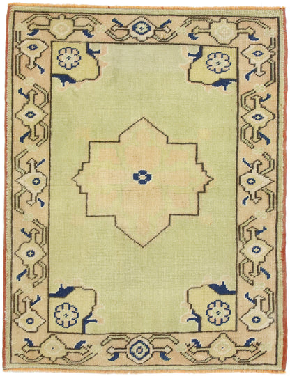 3 x 3 Vintage Oushak Rug 52749