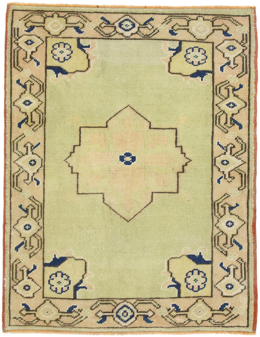 3 x 3 Vintage Oushak Rug 52749