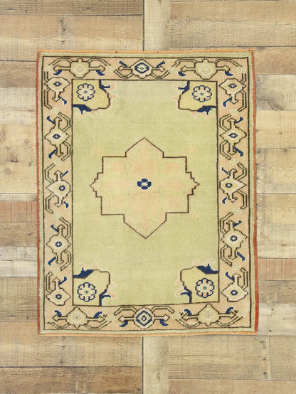 3 x 3 Vintage Oushak Rug 52749