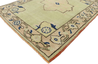 3 x 3 Vintage Oushak Rug 52749