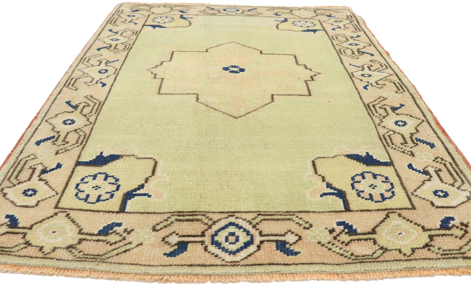 3 x 3 Vintage Oushak Rug 52749