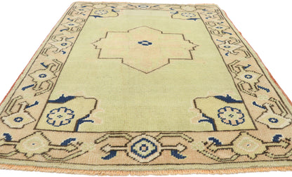 3 x 3 Vintage Oushak Rug 52749