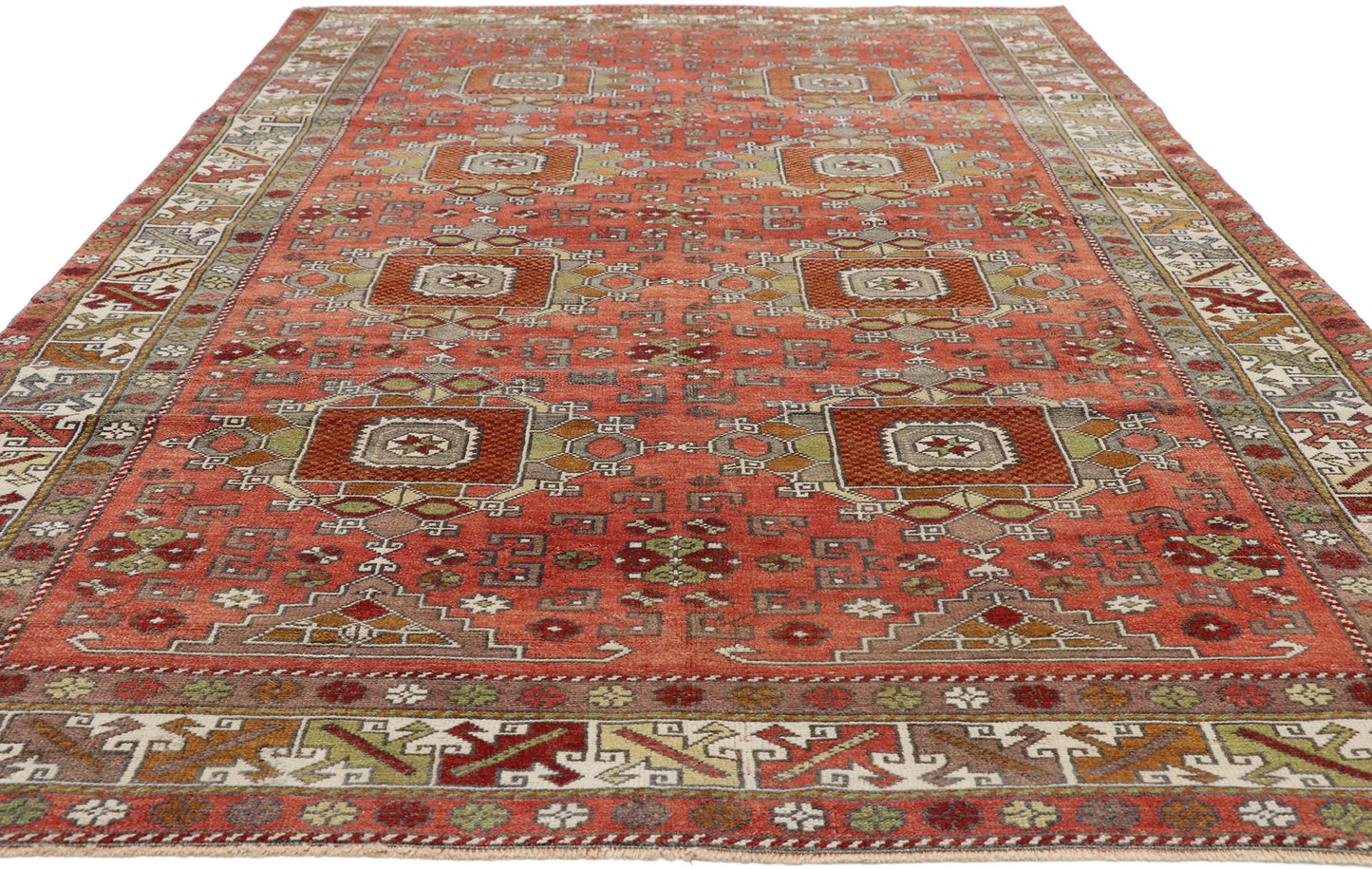 6 x 10 Vintage Oushak Rug 52751