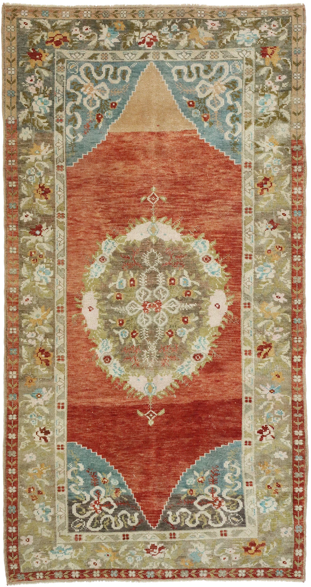 4 x 7 Vintage Oushak Rug 52754